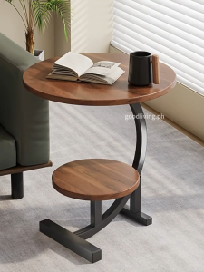 Double-layer Corner table Household Coffee table Bedside Sofa Living room Small side table Shelf Bedroom