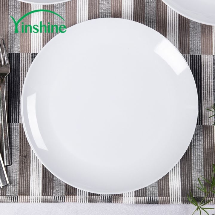 Plain white plates sale