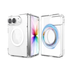 YALILAI Magnetic for iPhone Duo Clear Case Compatible with MagSafe Anti Yellowing Ultra Thin Transparent Hard PC Protective Cover for iPhone Duo