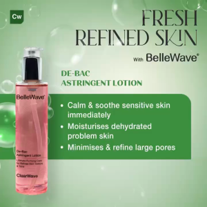 Bellewave DE-BAC ASTRINGENT LOTION - Nước hoa hồng diệt khuẩn se khít lỗ chân lông