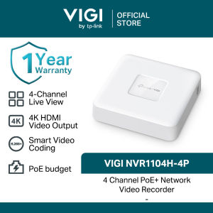 tp-link VIGI NVR1104H-4P 4 Channel PoE+ Network Video Recorder | TP-Link VIGI by EJD