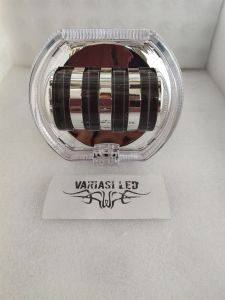 Projie Biled 4Lensa Plus Ring Devil - Lampu Projie Biled Hilow PutihKuning Motor Mobil DC 12Volt Harga 1 Biji