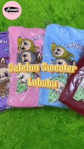 Setelan Sweater Hoodie Labubu | Baju Anak-Remaja