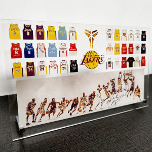 Basketball Jersey Frame Desktop Display Mantlepiece Decoration Moran Di Qiu Paul George Allen Iverson Memorabilia
