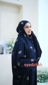 SYADZILAH - Mukena Terusan Daily Tropical - Katun Rayon Premium, Bordir Tropical Rapih dan Presisi - Elegant dan Nyaman (Untuk Reseller/Grosir)