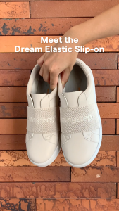 Sunnystep - Dream Elastic Slip-On - Cream  - Most Comfortable Walking Shoes