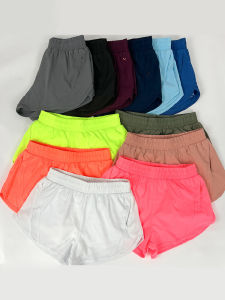 High Waist Yoga Sports Pants Fake Two-Piece Mesh Yoga Pants American Sports Shorts Womens Quick-Drying Running Fashion Tape