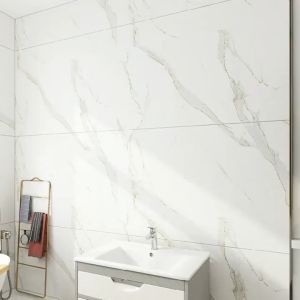 【24 Hours Shipped】Round glass mirror Bathroom wall mirror HD wall mirror Vanity mirror Metal frame bedroom mirror