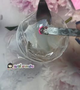 กาวเบสเจลใส 1kg แบบ D.I.Y พร้อมของแต่ง สำหรับบีบวิปครีมปลอม ทำงาน Diy