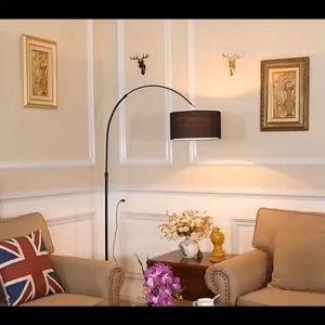 Nordic wind fishing light floor lamp Bedroom living room study dimming LED bedside table lamp