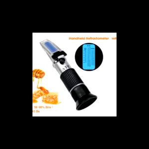 ATC Refraktometer Alat Ukur Madu 3in1 Honey Refractometer 58-90%Brix - JN838 - Black