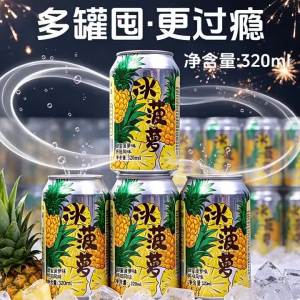 Refreshing Pineapple Soda Drink 12 Cans