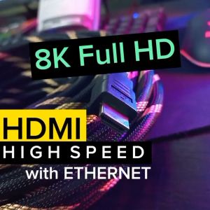 Kabel HDMI Gold Plated 19+1 dengan ETHERNET untuk 3D/4K/2K/8K/1080p