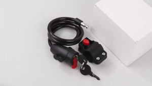 COD TaffGUARD Kunci Gembok Sepeda Anti Maling Lock Material Baja 7 mm Sistem Manual Lapisan PVC Anti Air Penjepit Bracket Asli