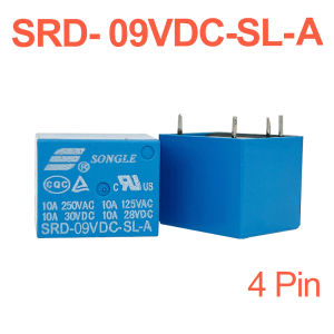 SRD-Series 10A 250VAC Miniature High Power Relay SRD-3V/5V/6V/9V/12V/18V/24V/48VDC-SL-A/C 1 Form C/1 Form A for HVAC PLC Relay