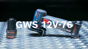 BOSCH GWS 12V-76 Professional Brushless 3" Cordless Angle Grinder Cutter GWS12V-76