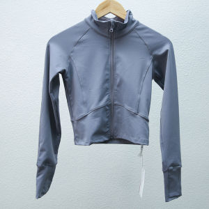 Fitness Sportswear Quick Dry Long Sleeve Jacket Casual Running Yoga Top Womens Ultra Light Breathable Spring Autumn Outerwear