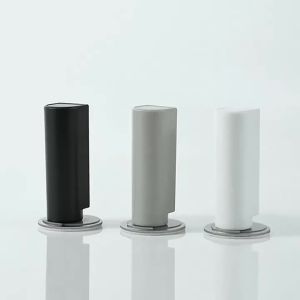 NAIERDI Magnetic Door Stopper Stainless Steel Heavy Duty Door Stop Black Nail-free Door Suction Door Holder Door Hardware