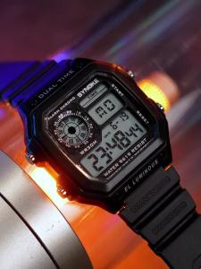 SYNOKE | SYNOKE Digital Watches Men Sports Luminous Multifunction Waterproof Chrono Wristwatch Outdoor and Running Student Seven Lights