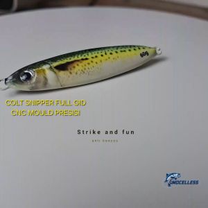 metal jig realistik bionik 40 60 80 gram model colt snipper full GID