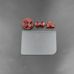 For GB DMG Classic: Glass Screen Lens & D-pad A B Buttons Replacement Repair Kit
