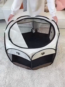 กรงสัตว์เลี้ยงพับได้ กรงแมว คอกสุนัข เตียงสุนัขแบบพกพา กรงแมวขนาดใหญ่ ห้องคลอดสัตว์เลี้ยง ผ้าที่มีคุณภาพสูง กรงแมวพับที่ทนทานและประหยัดพื้นที่