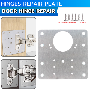 MaxPlus Cabinet Hinge Repair Plate Stainless Steel Brackets Cupboard Door Hinge Repair Plate 90mm*90mm