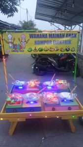 Paket usaha pasar malam wahana Mainan kompor elektrik dan masakan anak-anak