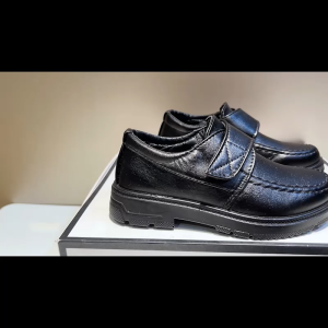 Future seeds Black shoes for kids boy  PU leather school shoes for kids size 27-38