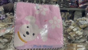 5 cái Khăn mặt hình chú chó cún dễ thương cho bé - Loại đẹp nhiều bông 100% cotton