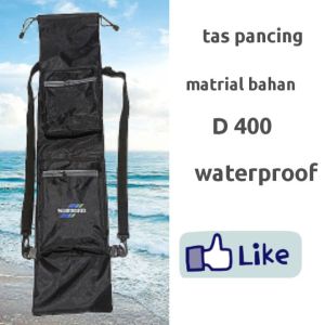 tas pancing joran tegek model serut sudah di lapisi waterproof