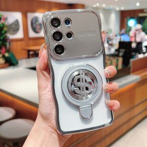 BOSKJUE | Rotating Money Gyroscope Stand for Samsung S25 Ultra S24 S23FE S22 S25 Edge