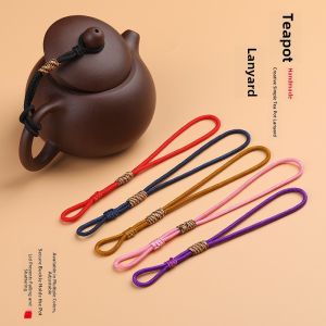 Handmade Tea Pot Lid Hanging Rope Creative Anti-Fall High-End Handmade Premium Tea Pot Rope for Tea Cup Safety And Decor
