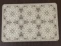 Elegant floral transparent PVC placemat design 7. 