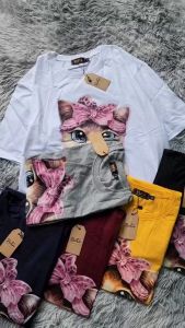 เปลี่ยนแปลงทาสน้องแมวห้ามพลาด เป็นจัดโปรไฟลูก! เสื้อยืดคอกลมผ้า Cotton 100%สกรีน ณ ลายน้องแมว นูเรียบๆ ราคาปลีก และส่งสินค้าพร้อม f ส่งทุกวัน