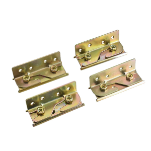 B.F. 4pcs/set Bed Rail Brackets Bed Frame Fixing Connecting Furniture Hinge