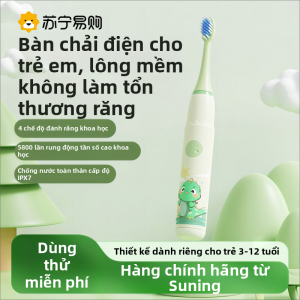 Chổi Đánh Răng Điện Tử Cho Trẻ Em Chổi Đánh Răng Mềm Tự Động Cho Bé Từ 2-3-6-12 Tuổi Trở Lên Chổi Đánh Răng Thông Minh Cho Trẻ Em