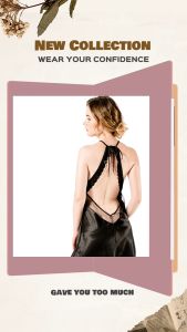 Váy ngủ WANNABE đầm ngủ lụa cổ yếm phối ren khoe vai trần xinh đẹp như nàng Tấm DN318