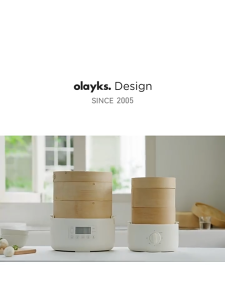 Olayks Bamboo Cage Electric Steamer Household Multifunctional Steaming Cooking Integrated Pot Universal Steamer A Whole Set Breakfast Machine