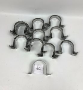 KLEM BESI PLAT PIPA UKURAN 2 INCH HARGA MURAH BARANG BERKUALITAS ISI 100 BIJI PER PACK TERLARIS