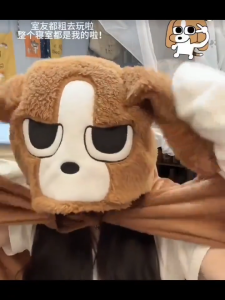 CODตลกเสื้อคลุมสไตล์ Bige ผ้าห่ม Hooded Office นักเรียน Nap ผ้าห่มเครื่องปรับอากาศหนา