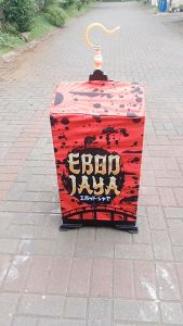 Kerodong Sangkar Burung EBOD JAYA 40x40cm Full Print Premium - Desain Modern Bahan PE Tebal Resleting Awet Melindungi Burung dari Cuaca & Serangga