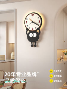 Modern Minimalist Living Room Wall Clock Silent Creative Shape Wood Shell Battery Powered Quartz Movement Kitchen Decor Clock