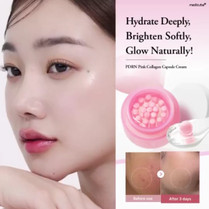 Medicube Salmon DNA PDRN Pink Collagen Capsule Cream - 55g | Face Moisturizer | Lightweight Moisturizing Cream
