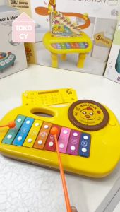 Mainan Anak Xylophone Drum Metallophone Ayam Kuning BBX Chick