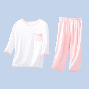 Modal Summer Ice Silk Air Conditioning Clothes Cool Red Bean