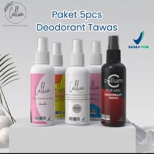 [ EXTRA SALE CALLUM DEO ]  PAKET ISI 5 REQUEST CALLUM DEODORANT SPRAY 100 ml BPOM