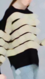 Maudy sweater rajut wanita motif garis / atasan wanita Rajut maudy motif garis