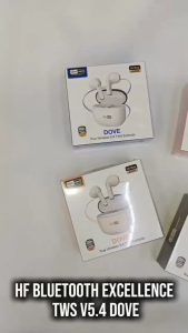 EXCELLENCE Handsfree Bluetooth TWS V5.4 Dove Kualitas Suara Jernih Smart Touch Desain Mini Compact Speaker 13mm Baterai 30mAh Port USB-C