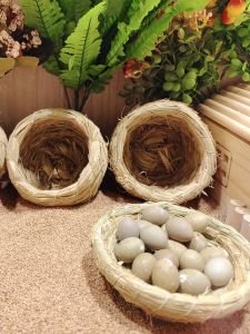 Oldk Rutin Chicken Grass Nest Pigeon Nest under Egg Nest Rice Grass Nest Chicken Coop Bird Nest Djungarian Hamster Sleeping Nest Quail to Brood Egg Nest